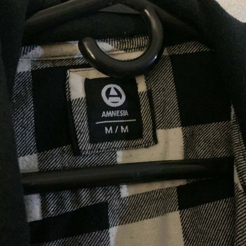 B&W checkered flannel - Picture 3 of 3